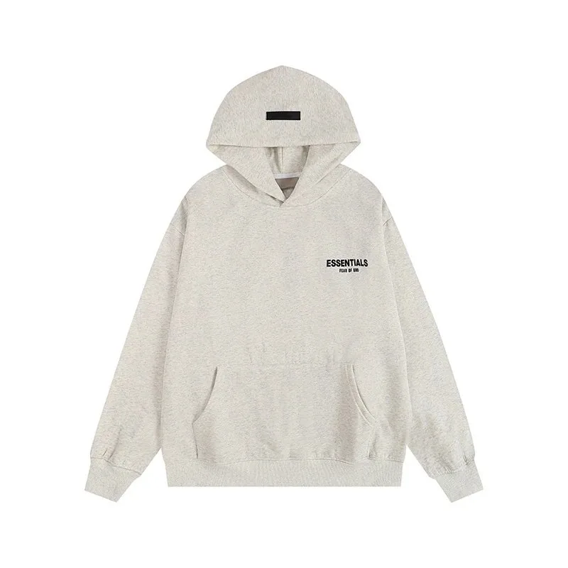 Essentials Flocked Letter Fleece Hoodie Set — Photo 9