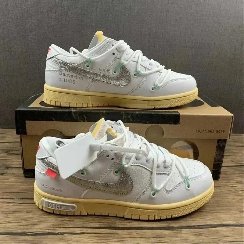 Nike Dunk Low Off-White Running Shoes — Photo 13