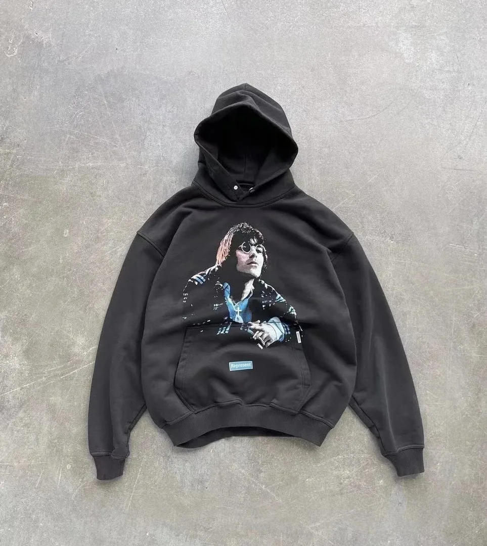 Represent Icon Sunset Print Hooded Hoodie — Photo 11