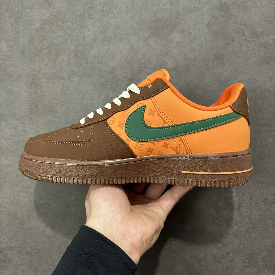 Nike Air Force 1 Green Brown — photo 2