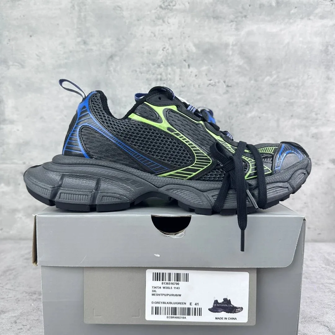Balenciaga 3XL Black Fleece-Lined Dad Shoes — QC