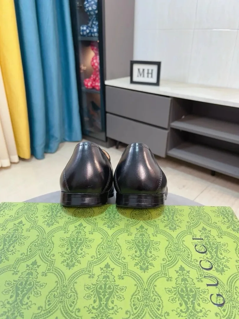 Gucci Horsebit Loafer Beige Grey Leather Low-Tops — Photo 13