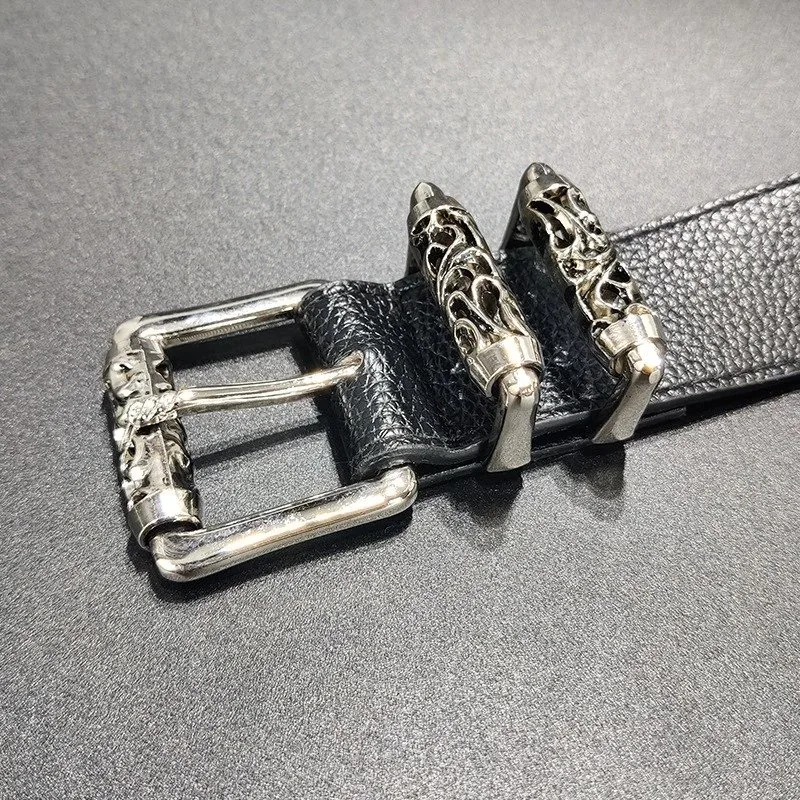 Leather Cross Floral Couple Belt — Photo 14