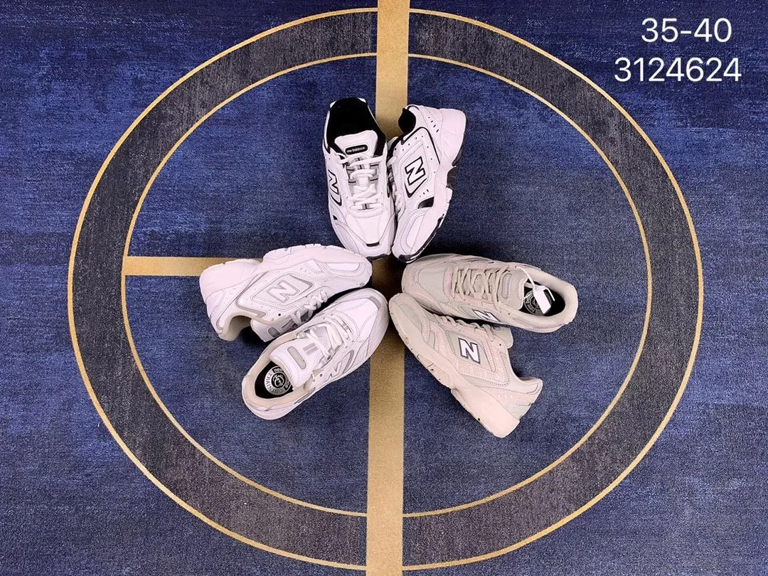 New Balance White Bow WX452 Sneakers