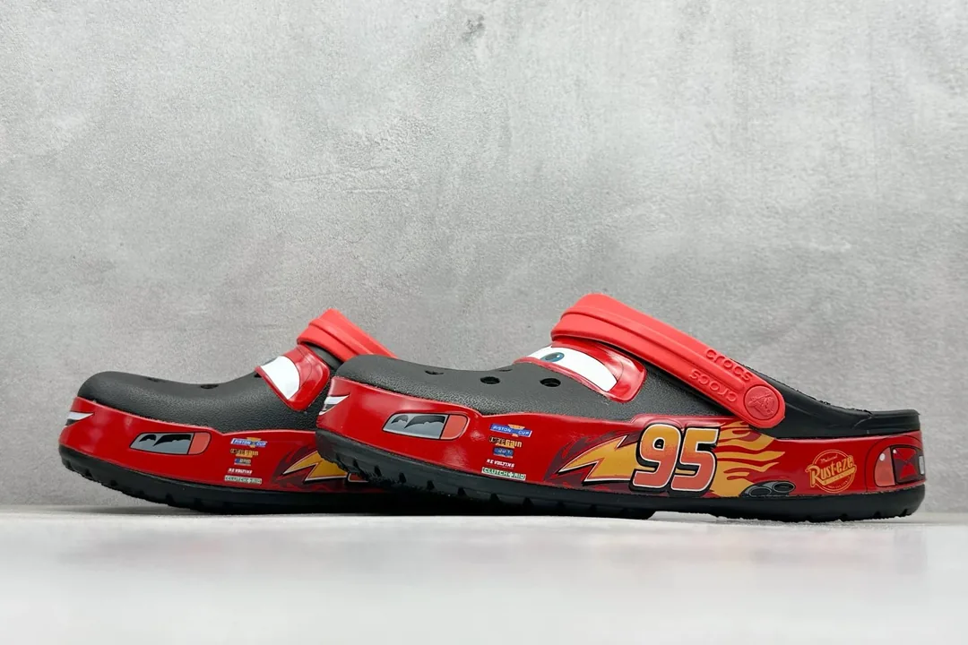 Crocs Classic Clog Off-White Pink Racing Sneakers — Photo 14