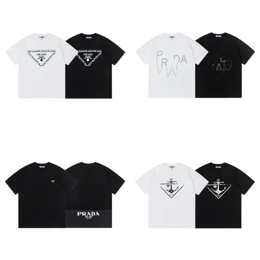 Prada Triangle Logo Print T-Shirt Collection
