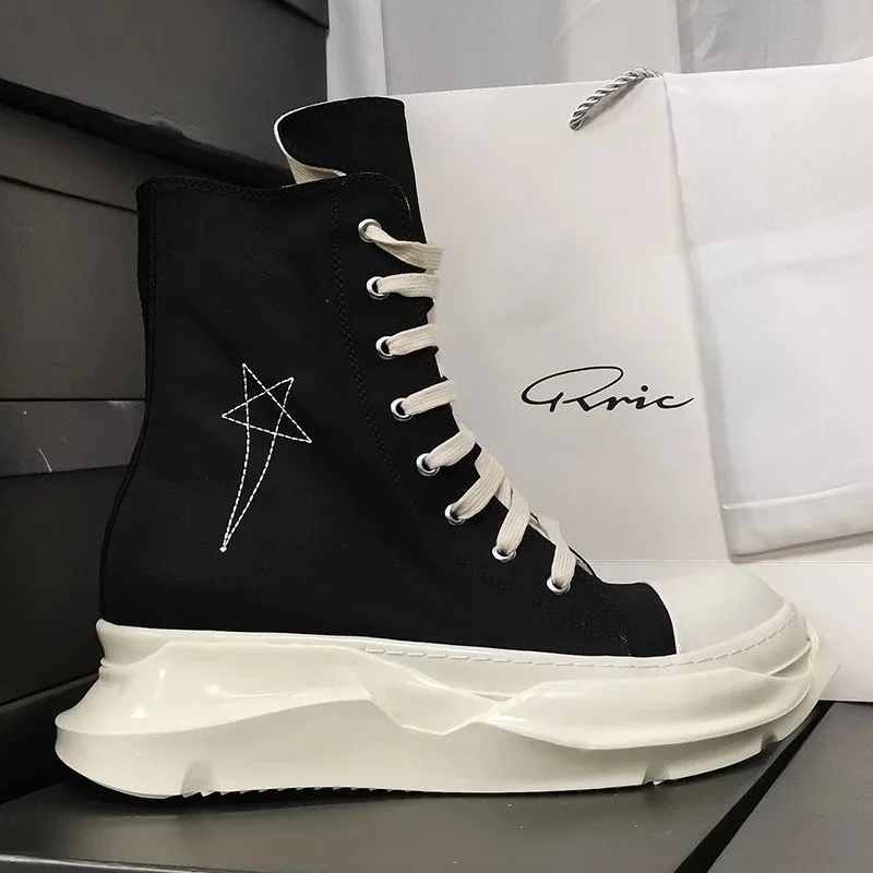 Rick Owens DRKSHDW Ramones High Black Jumbo Laced — QC