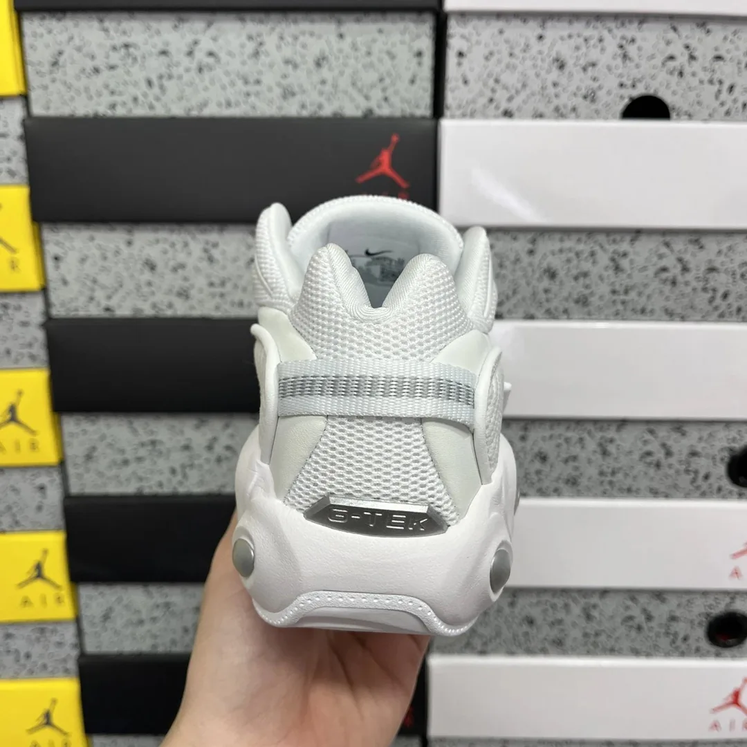 Nike White Grey Glide Basketball Shoes — QC