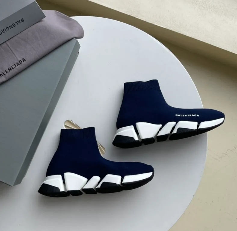 Balenciaga Speed Trainer Black White Sock Slip-Ons — photo 7