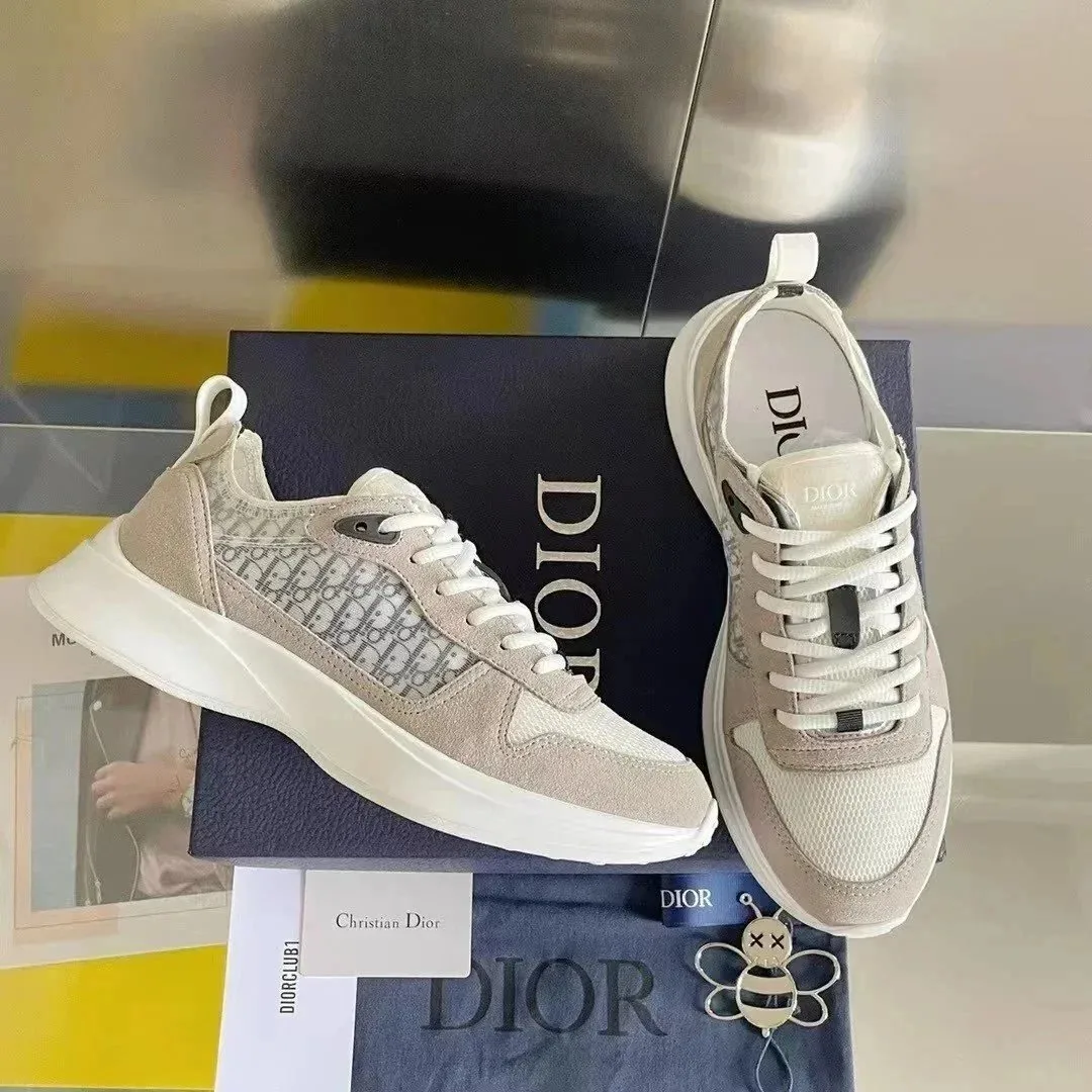 Dior B27 Black White Skate Shoes — QC