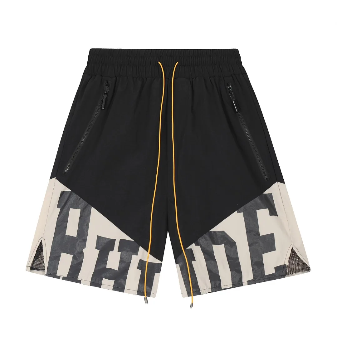 Rhude Logo Mesh Basketball Shorts — QC