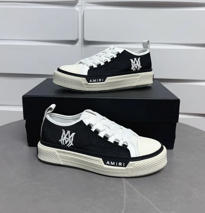 Amiri Stars Court Low White Beige Star Patch Sneakers — Photo 8