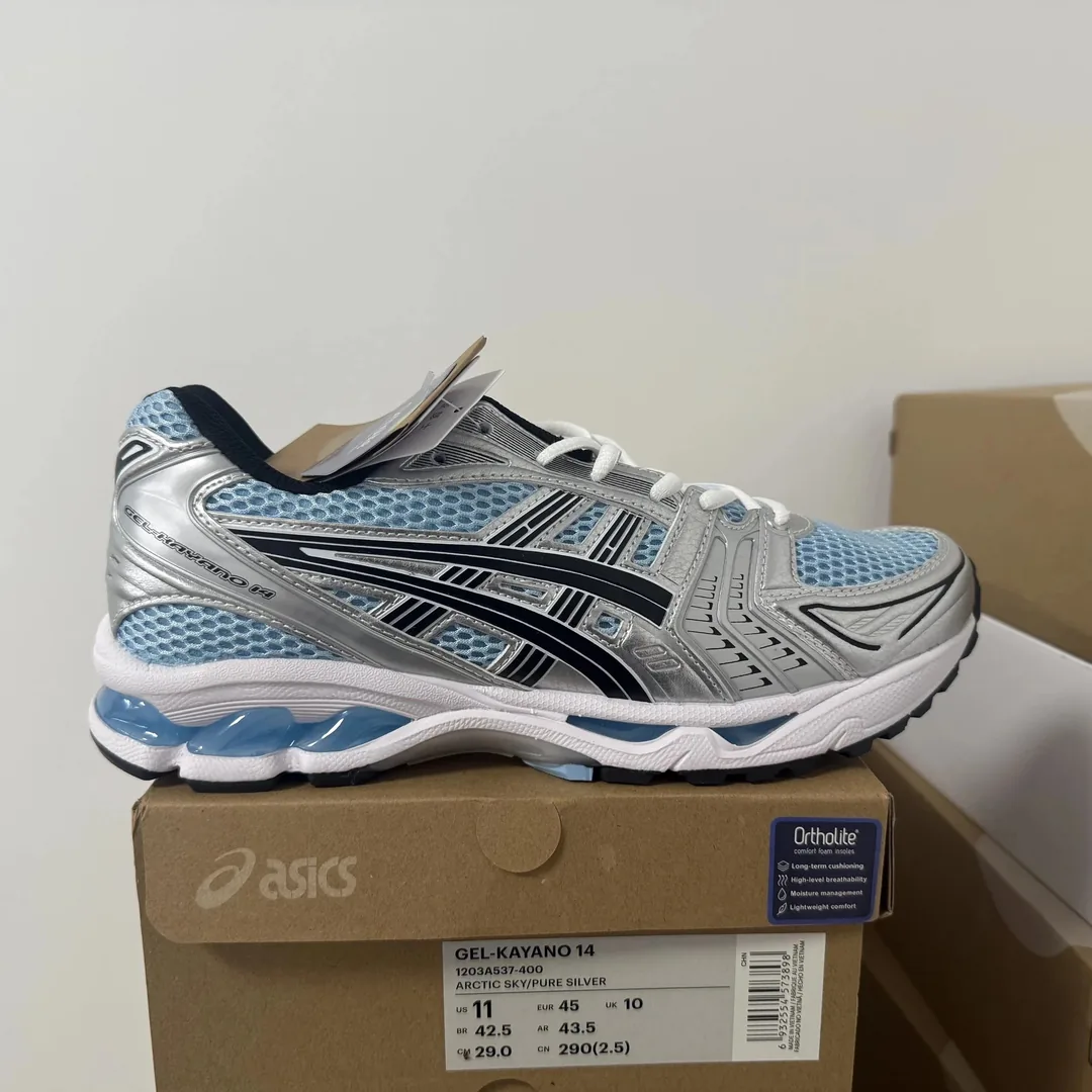 Asics Gel-Kayano 14 Gel-Quantum Grey Runners — Photo 12