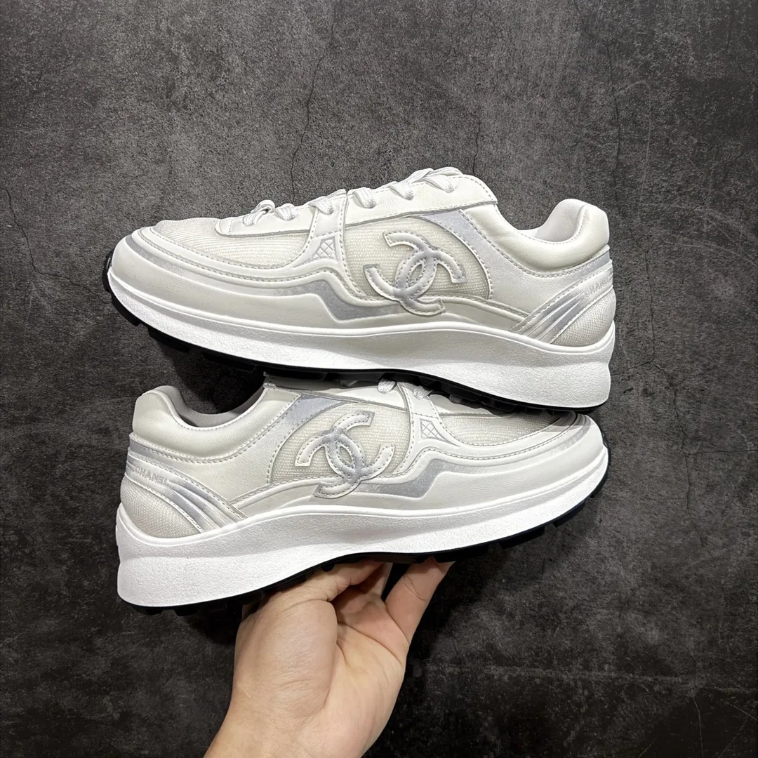 Chanel Black Kids Low-Top Sneakers — QC