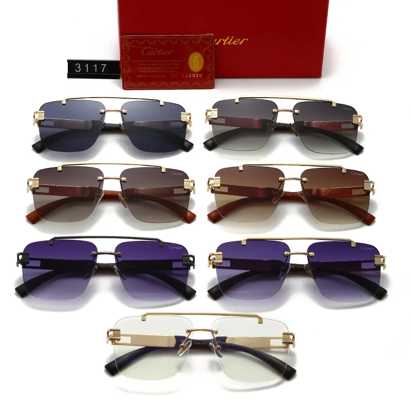 Cartier Panthere Rimless Sunglasses — Photo 4