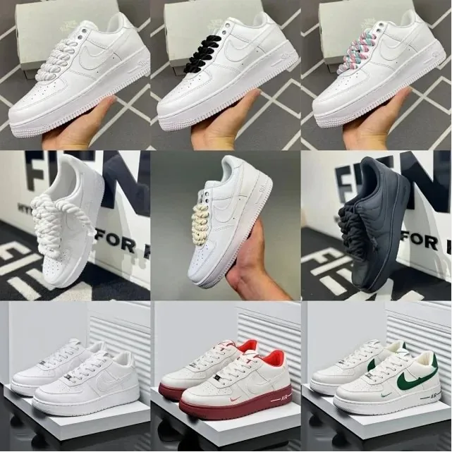 Nike Air Force 1 New White Lace-Up Sneakers