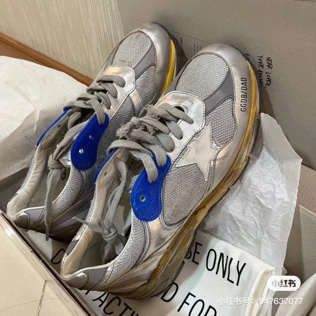 Golden Goose Dad-Star Dad Star White Trainers — QC