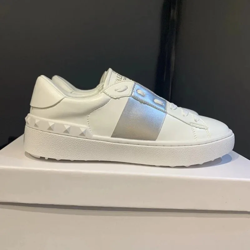 Valentino Rockstud Untitled White Studded Velcro Sneakers — photo 11