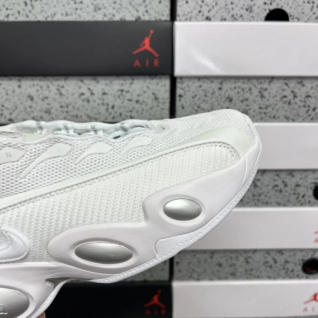 Nike White Grey Glide Basketball Shoes — QC