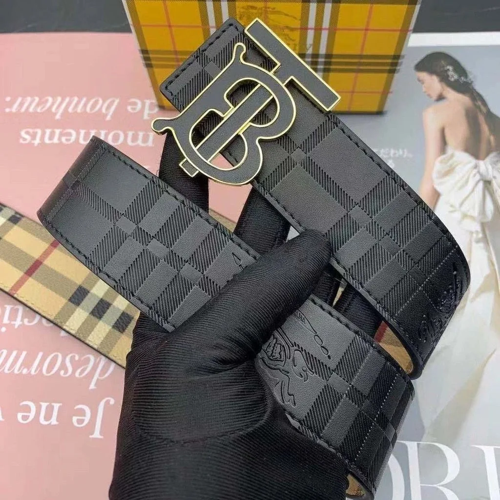 Leather Reversible Letter Belt — Photo 13