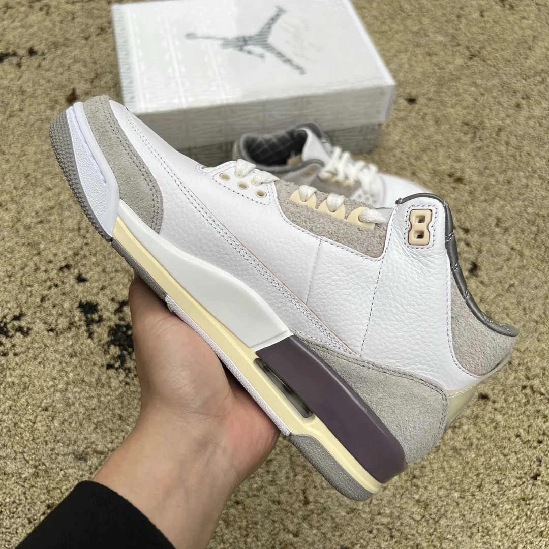 Air Jordan 3 Cream White Grey — Photo 4