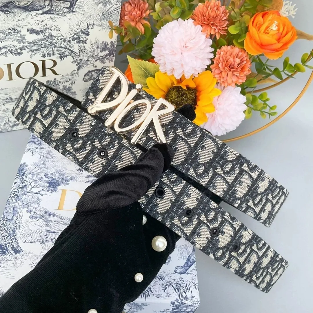 Dior Leather Letter Belt — QC