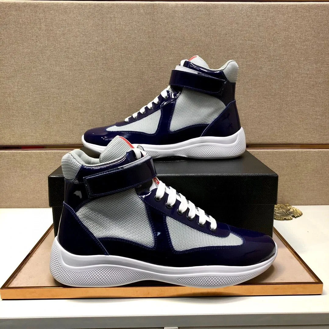 Prada Americas Cup Black Patent Sole Sneakers — photo 4