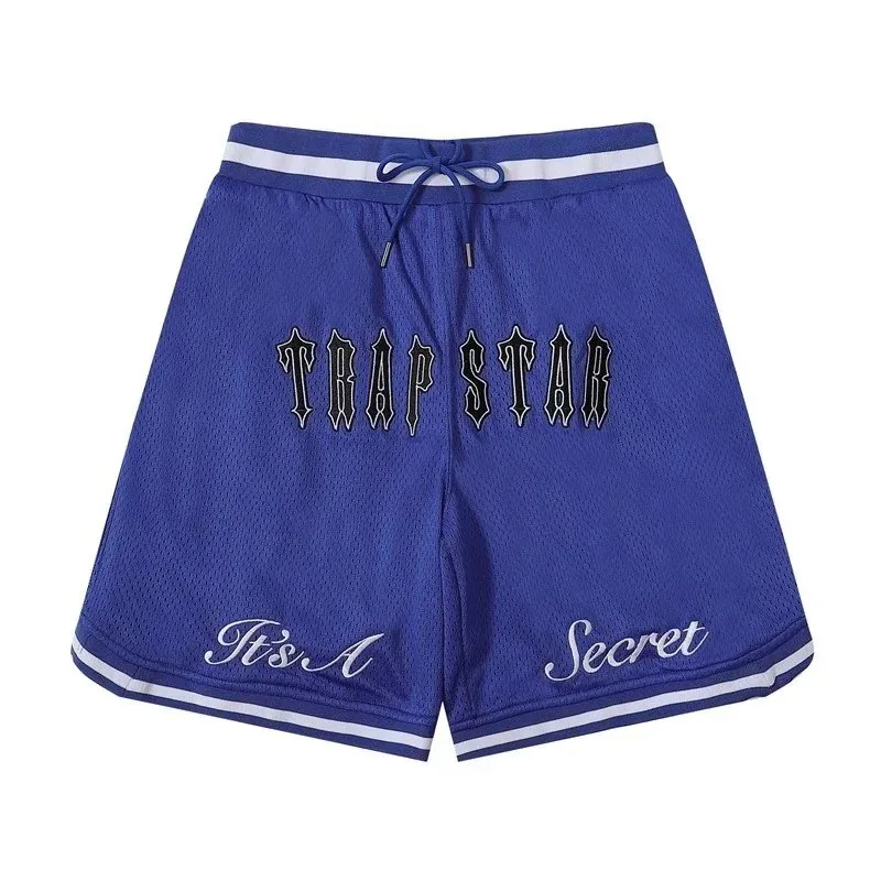 Blue Mesh Embroidered Basketball Jersey Set — photo 5