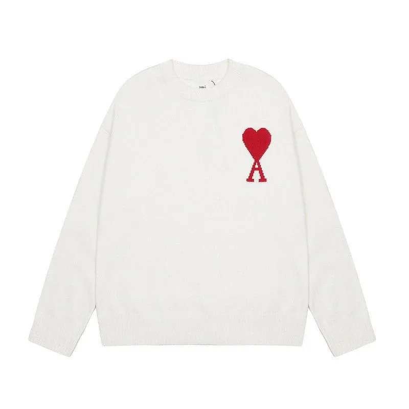 Ami Paris Heart Jacquard Crewneck Sweater — photo 2
