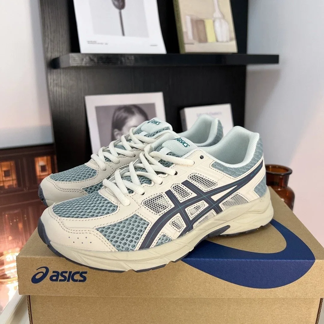 Asics White Mesh Runners — Photo 15