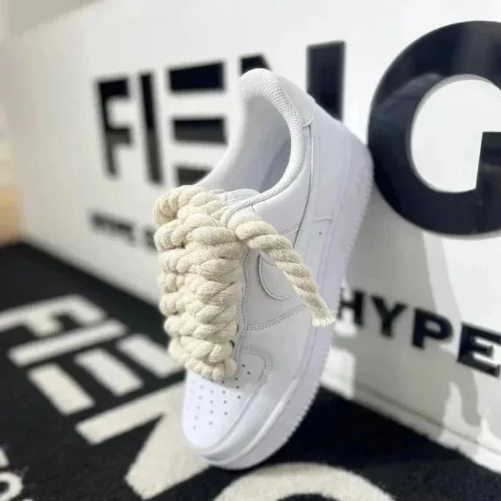 Nike Air Force 1 White Skate Shoes — photo 12