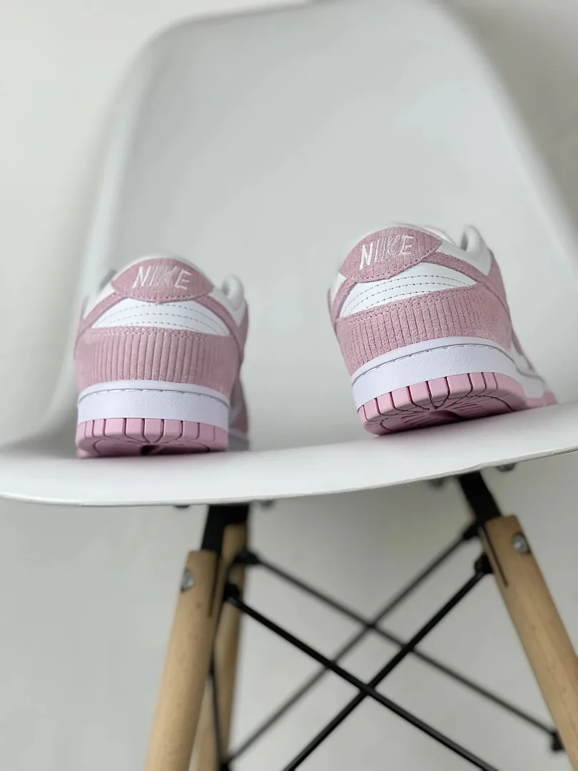 Nike Dunk Low Pink White Corduroy Tops — photo 6