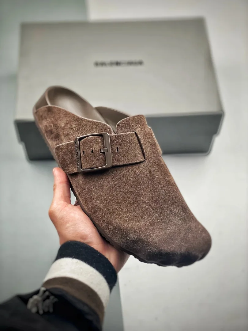 Balenciaga Brown Suede Collab Low-Tops