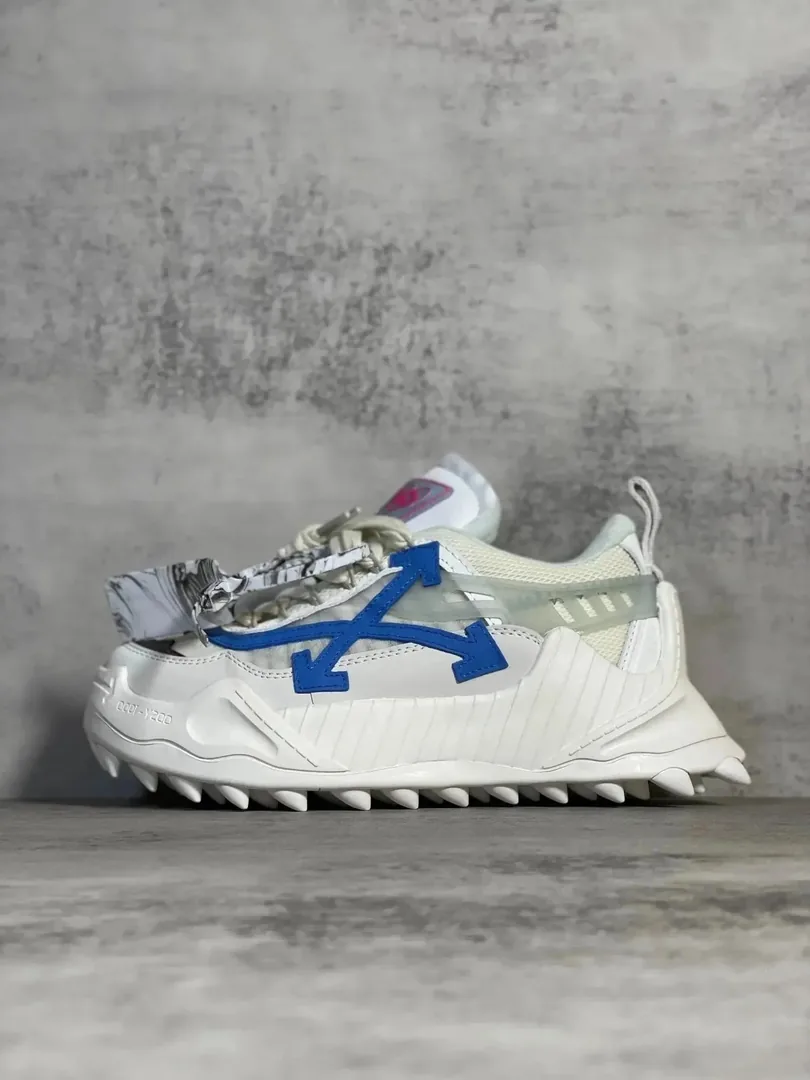 Off-White Odsy-1000 White Lace-Up Platform Runners — Photo 12