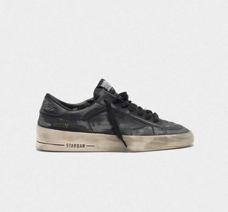 Golden Goose Stardan Black Low-Top Sneakers — QC
