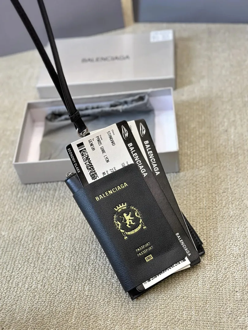Balenciaga Leather Passport Holder — Photo 10
