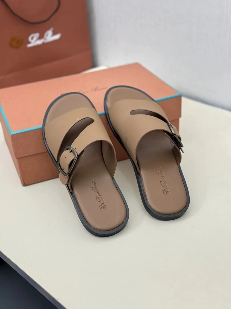 Leather Slide Sandals — QC