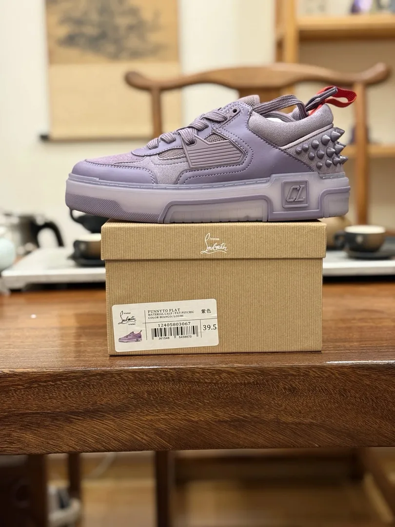 Christian Louboutin Astroloubi Grey High-Top Sneakers — Photo 14