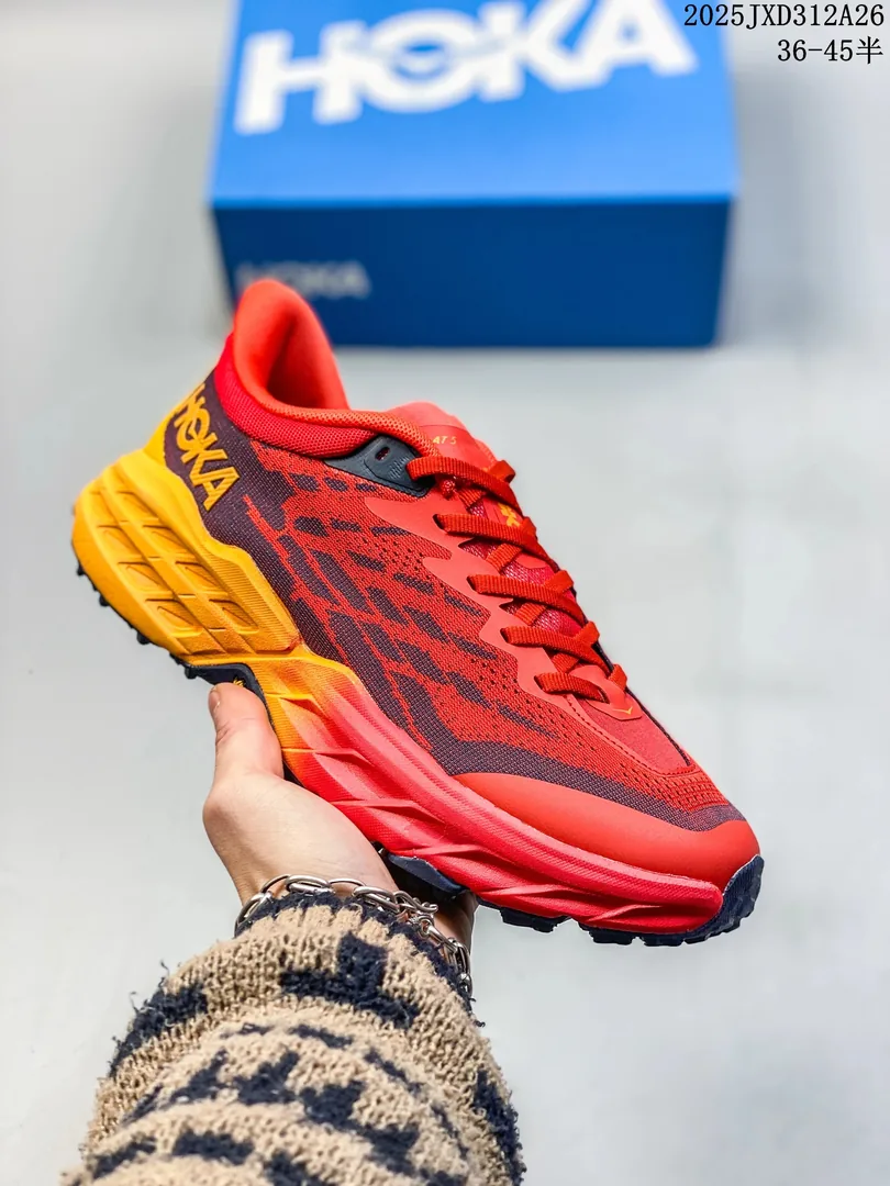 Hoka Speedgoat 5 Black Mesh GOAT Sneakers — QC