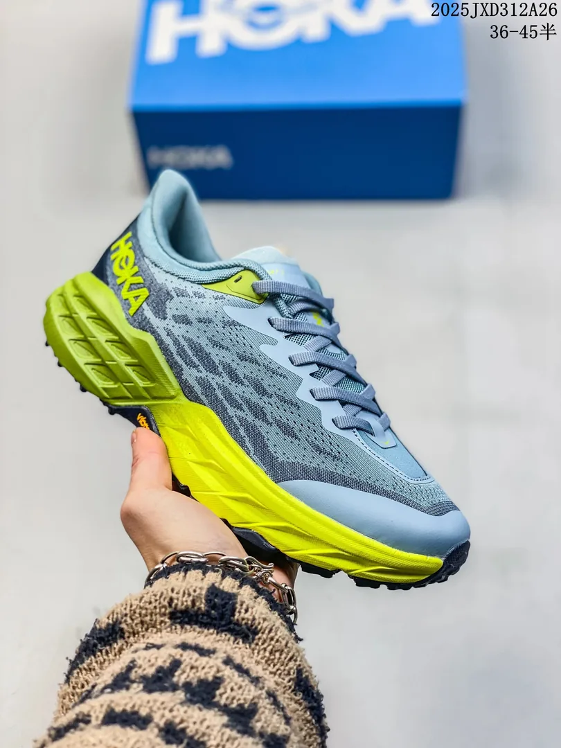 Hoka Speedgoat 5 Black Mesh GOAT Sneakers — QC