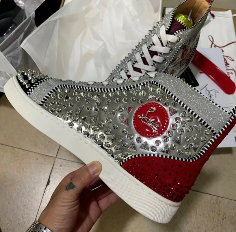 Christian Louboutin Louis High-Top Black High-Tops — Photo 8