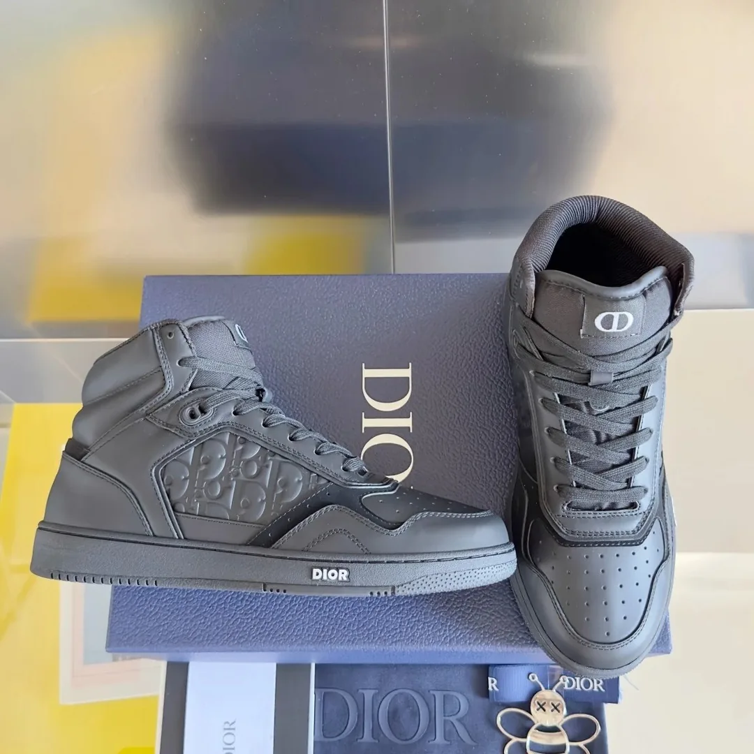 Dior B27 Grey White Mid-High Sneakers — photo 8