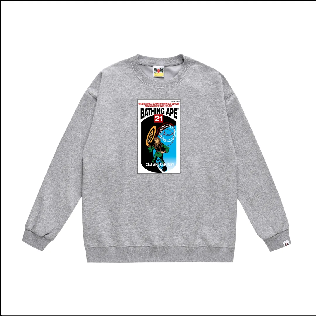 Print Fleece Crewneck Sweatshirt — Photo 8