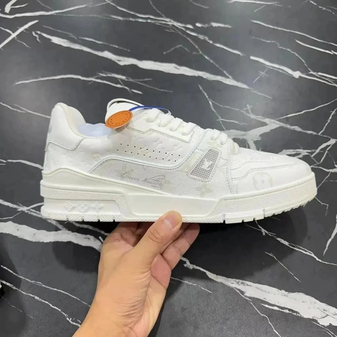 Louis Vuitton LV Trainer White Custom Trainers — Photo 12