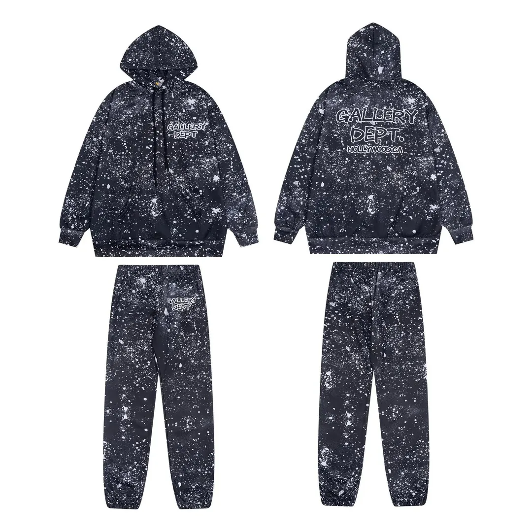 Gallery Dept Paint Splatter Hoodie Tracksuit — QC