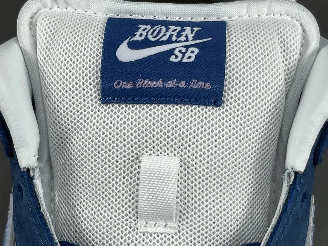 Nike SB Dunk Low White Perforated Skate Shoes — photo 11