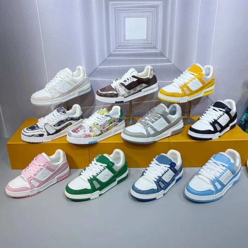 Louis Vuitton LV Trainer Denim Black Basketball Shoes
