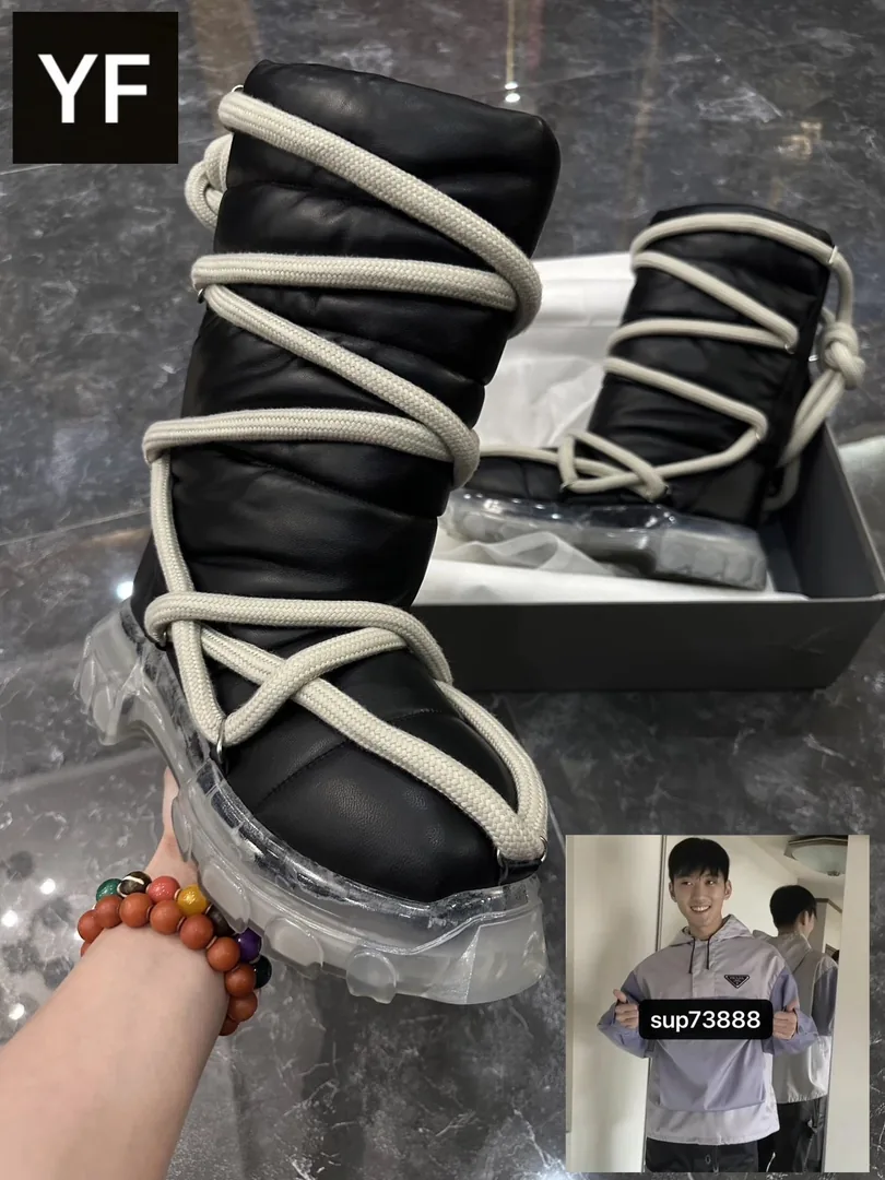 Rick Owens Lace-Up Boots — Photo 5