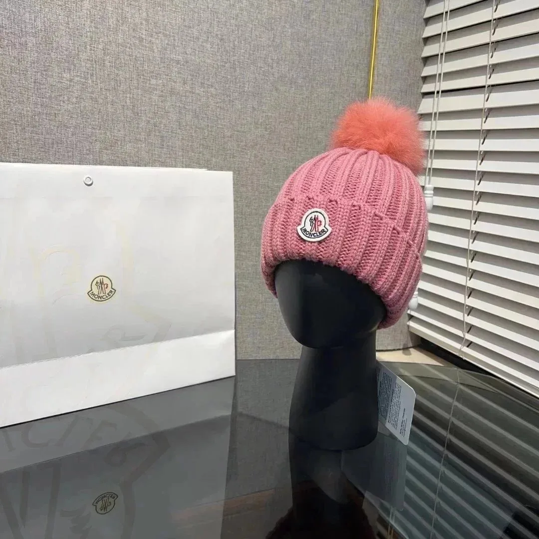 Moncler Logo Patch Pom Pom Beanie — photo 10