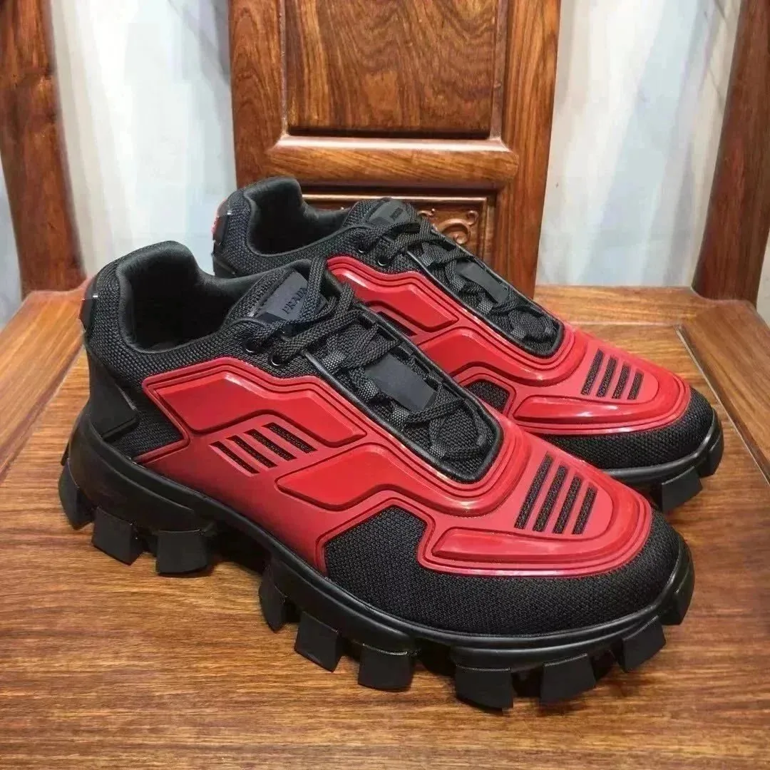 Prada Cloudbust Thunder Black Court Sneakers — Photo 5